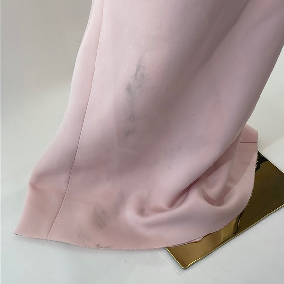 Badgley Mischka Rosette Scuba Strapless Gown, 8 - Picture 10 of 16